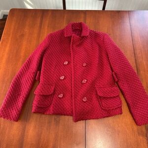Vintage Gap Red Tweed Jacket